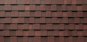 bardeau de bois rouge