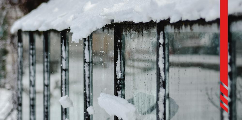 snow-covered roof banner